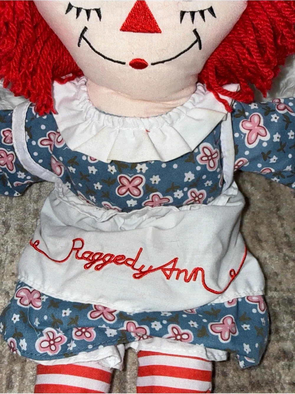 Raggedy Anne Rag doll 12” vintage doll